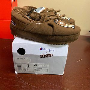 Champion Unisex Kids Brown CPS10279Y University Faux Fur Slide Slipper Sz US 4Y
